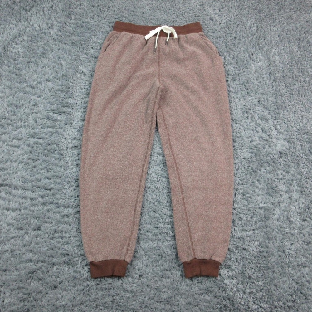 Feat Pants Mens Medium Brown BlanketBlend Fleece Joggers Sweatpants 27x27* NWT